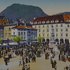 Photo Gallery of Historic Pictures of the Hotel Città and Piazza Walther.