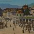 Photo Gallery of Historic Pictures of the Hotel Città and Piazza Walther.