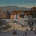 Photo Gallery of Historic Pictures of the Hotel Città and Piazza Walther.